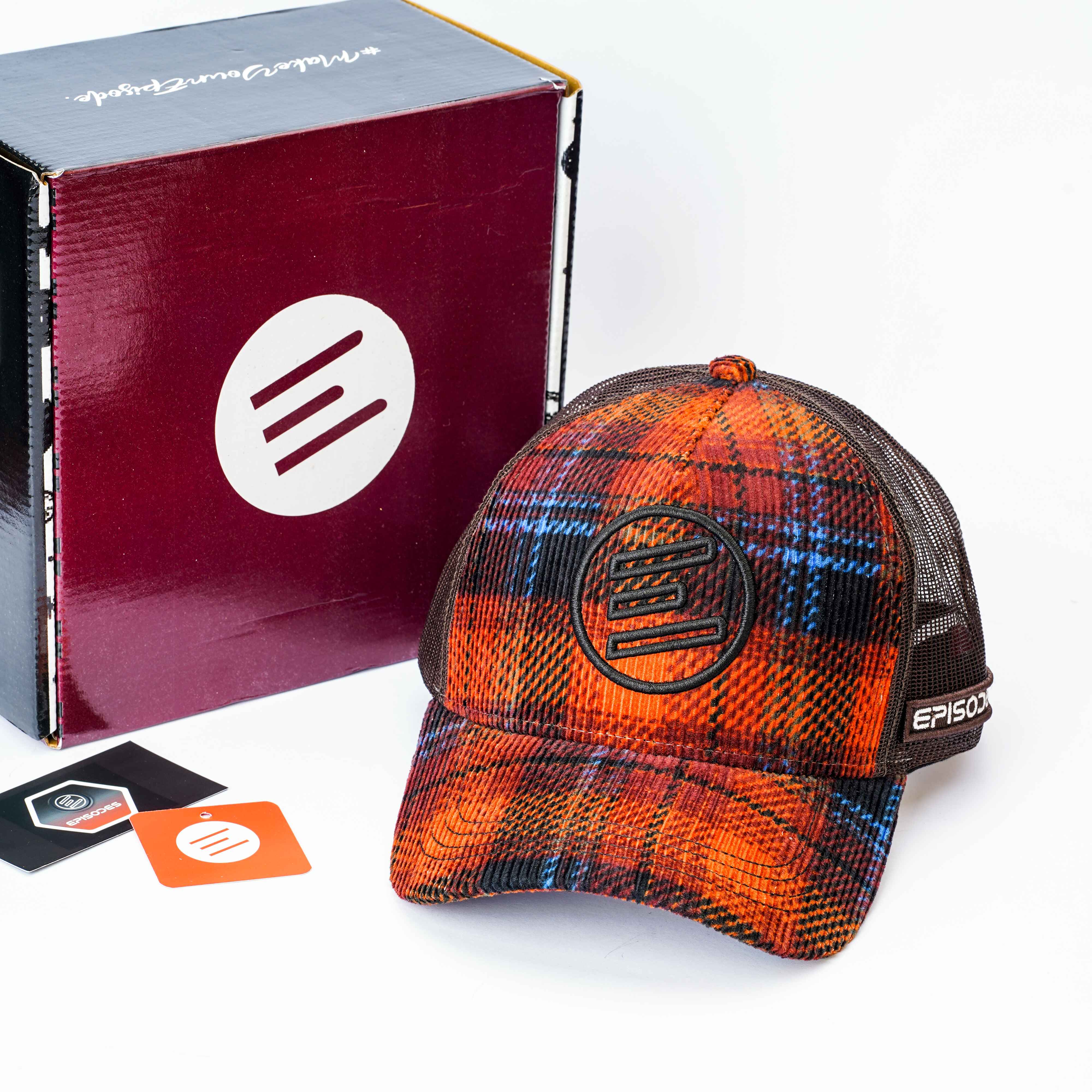 Episodes Retro Flame Corduroy Flannel Cap_img_5
