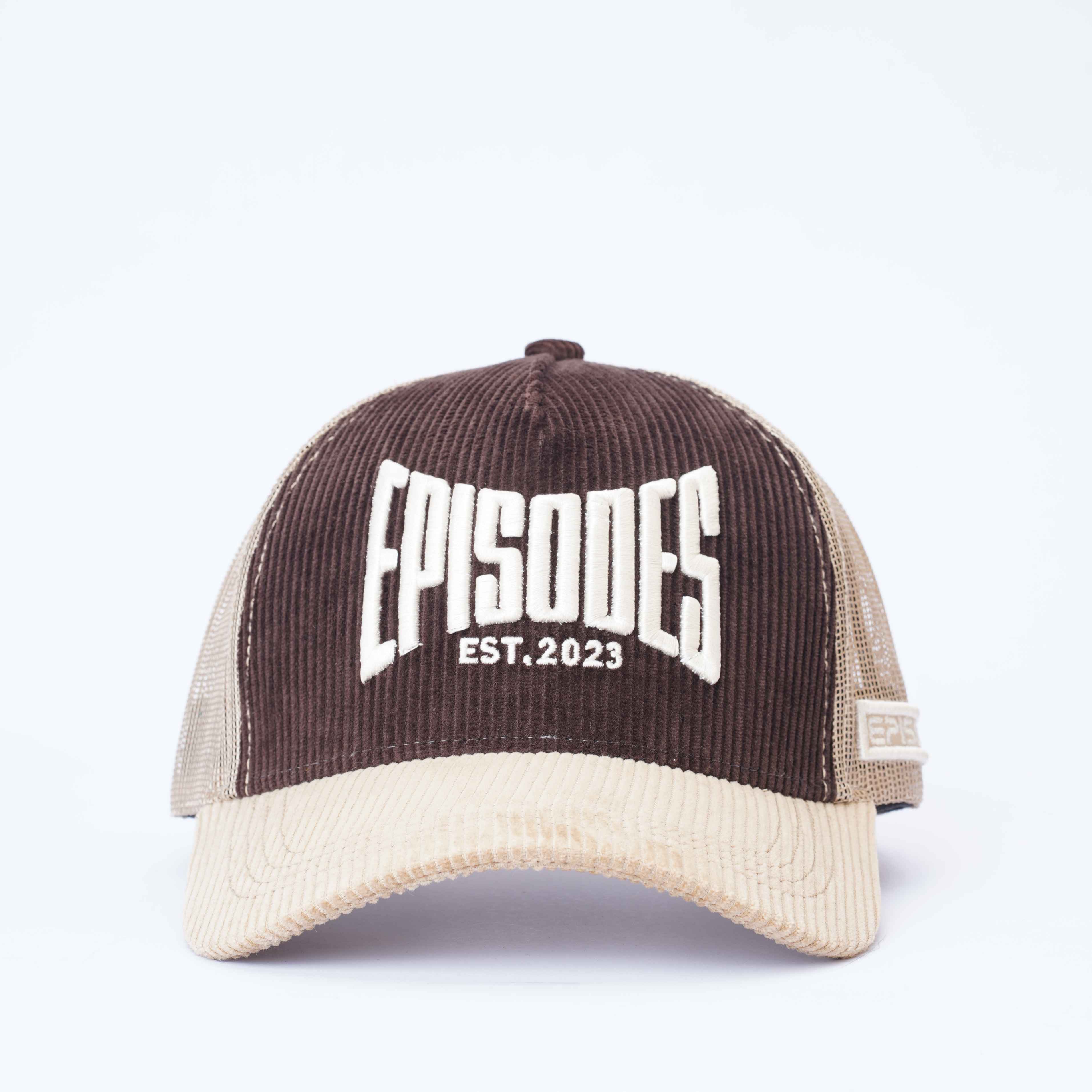 Episodes Mocha Sand Trucker Cord Cap_img_1