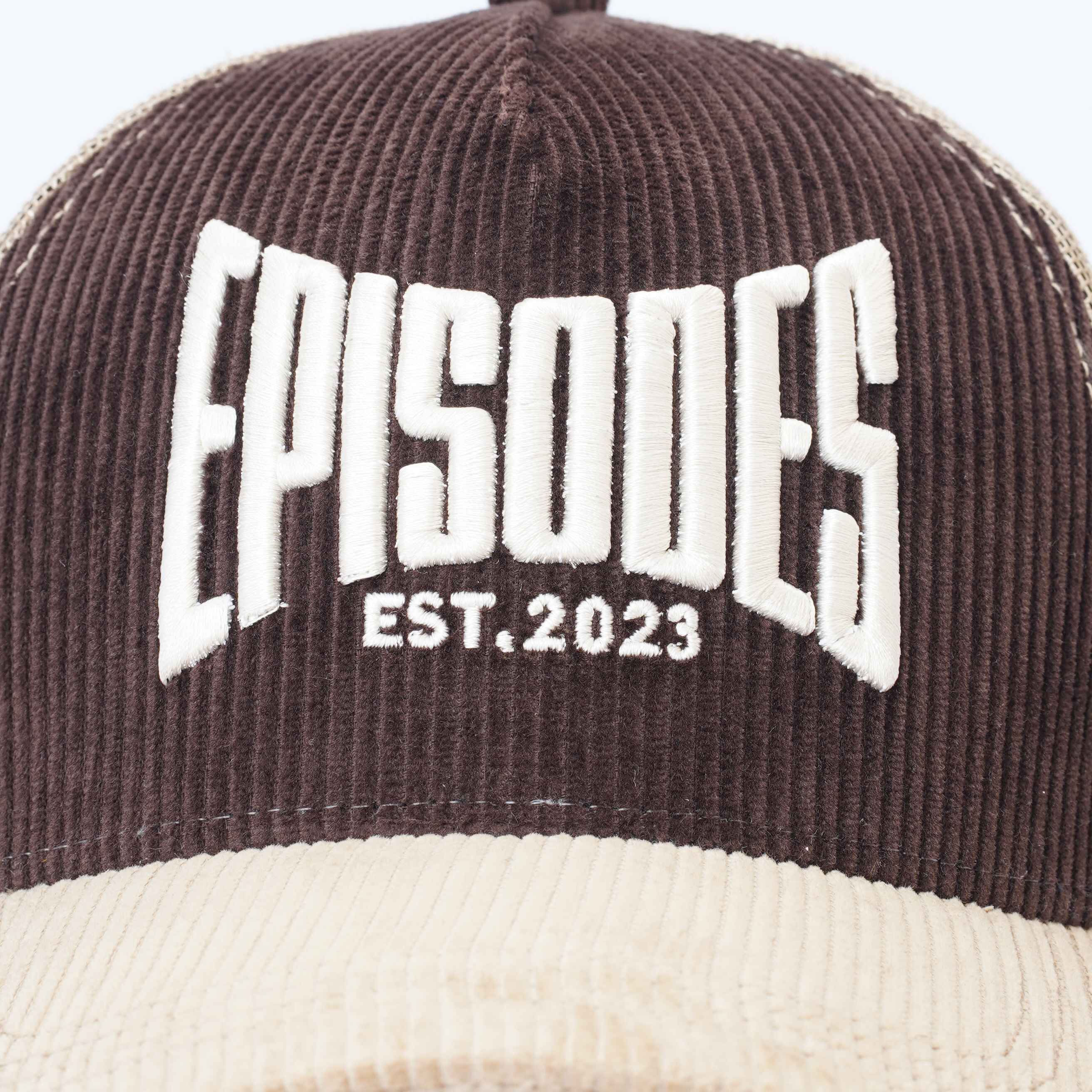 Episodes Mocha Sand Trucker Cord Cap_img_2