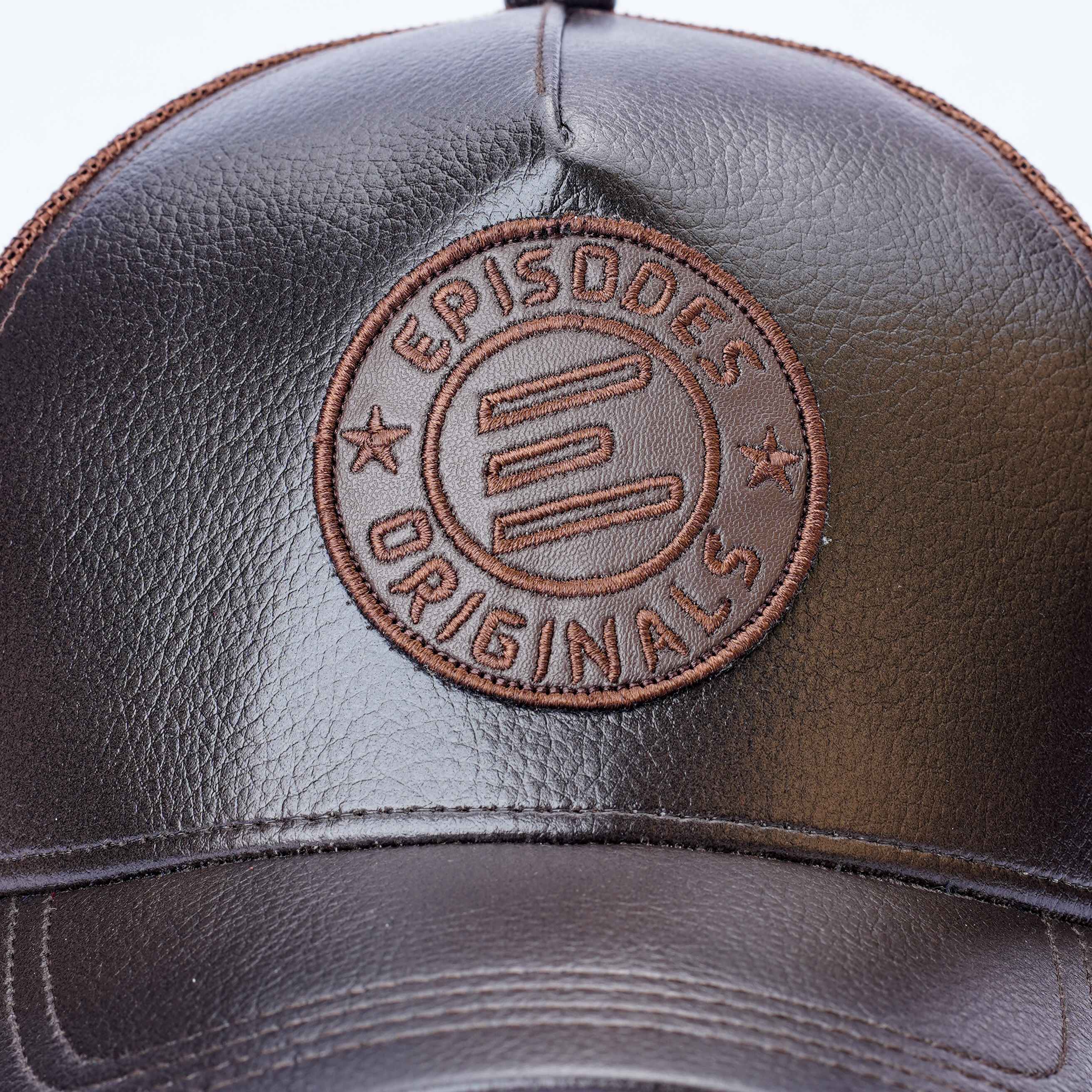 Episodes Original Trucker Faux Leather Cap_img_2