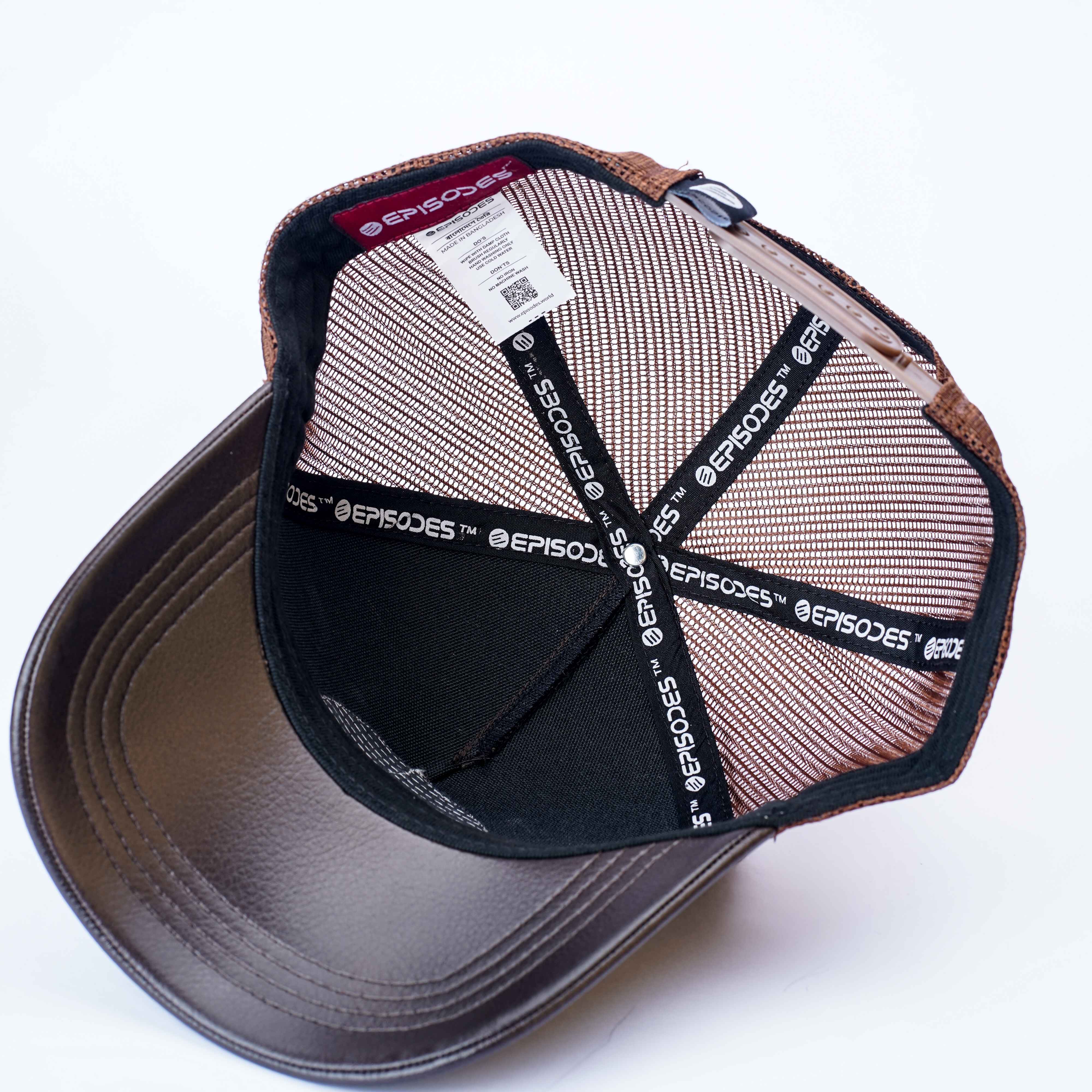 Episodes Original Trucker Faux Leather Cap_img_4