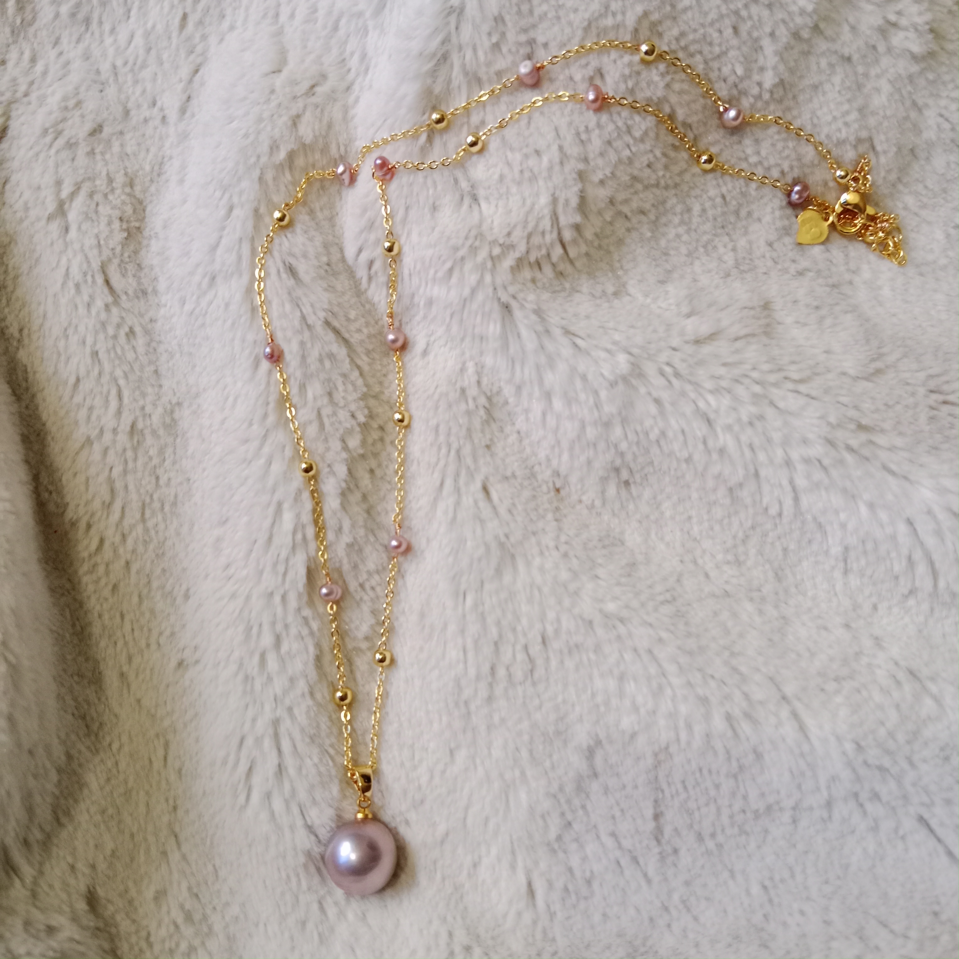 0 Size pearl with Premium quality locket chain necklace_img_0