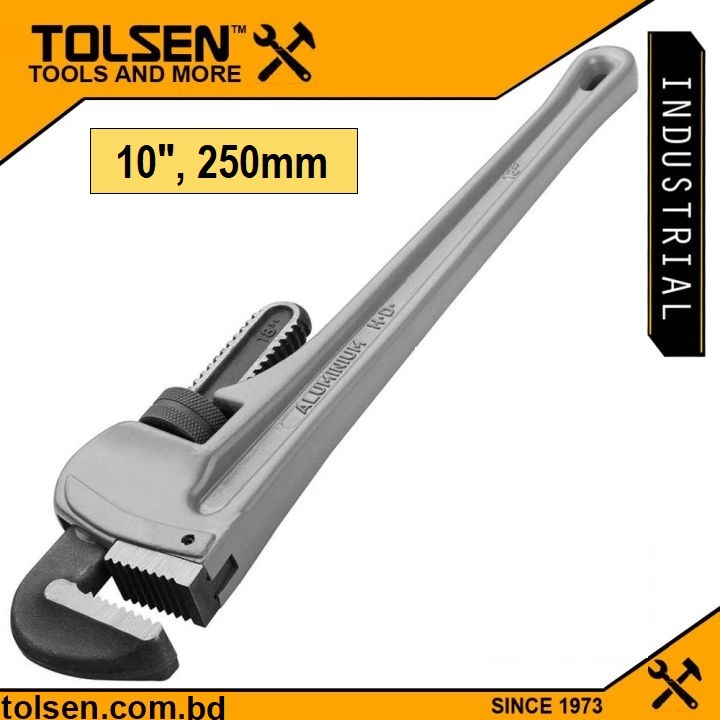 TOLSEN Lightweight Industrial Solid Aluminum Pipe Wrench ( 10" | 12" | 14" | 18" | 24" | 36" | 48" )_img_1