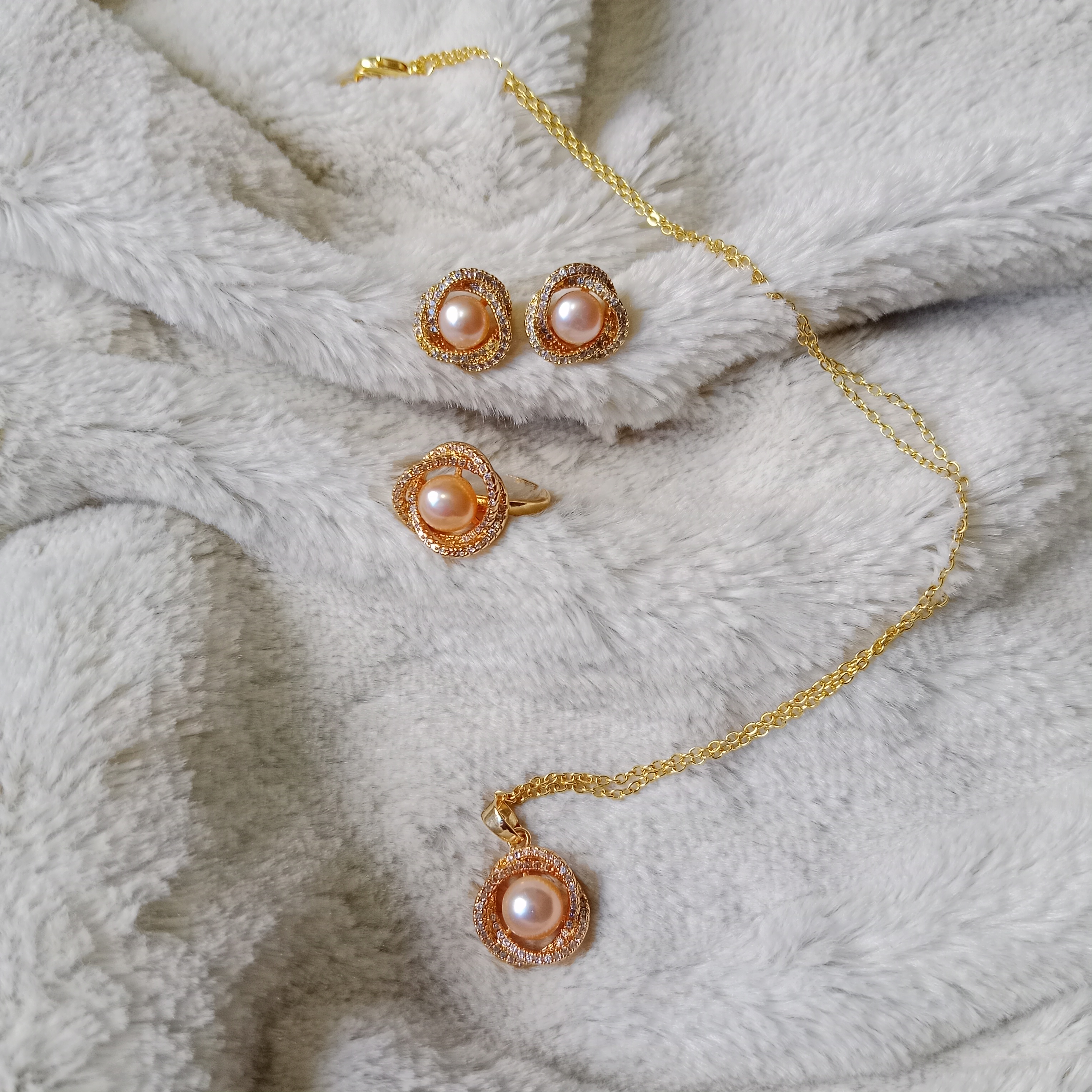 S925 silver Pearl pendent set for women_img_0