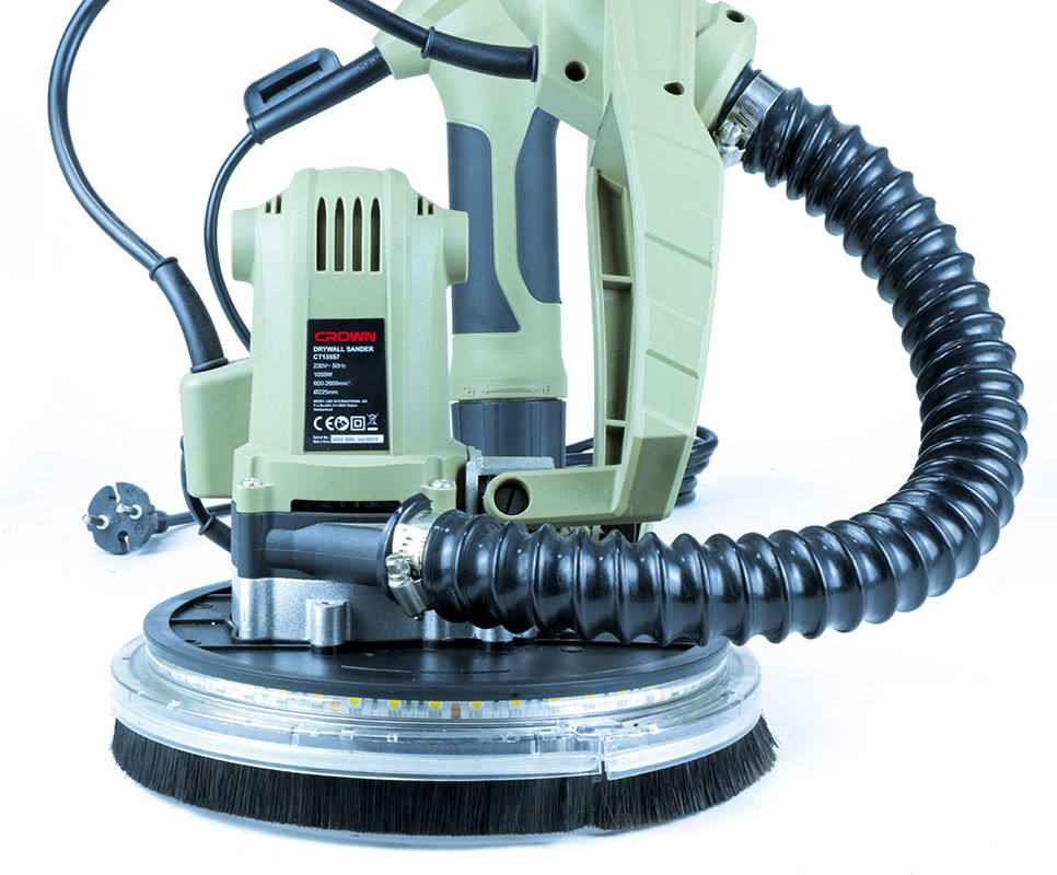 CROWN CT13557 Professional Drywall Sander, 1050w, pad 225mm, Model: CT13557_img_2
