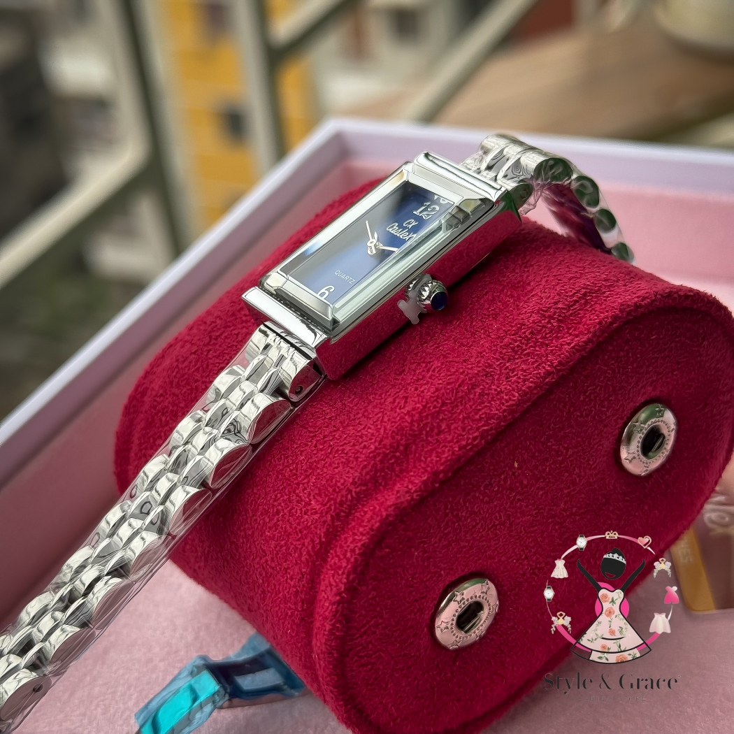 Caslex | CX- | Authentic Single Tone | Long Square Shape | Blue dial_img_5