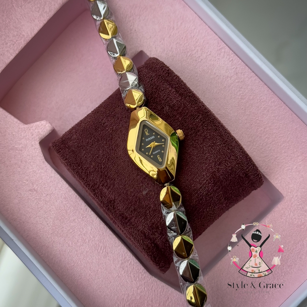 Rado Triangle Shape | Dual Tone | Black Dial_img_1