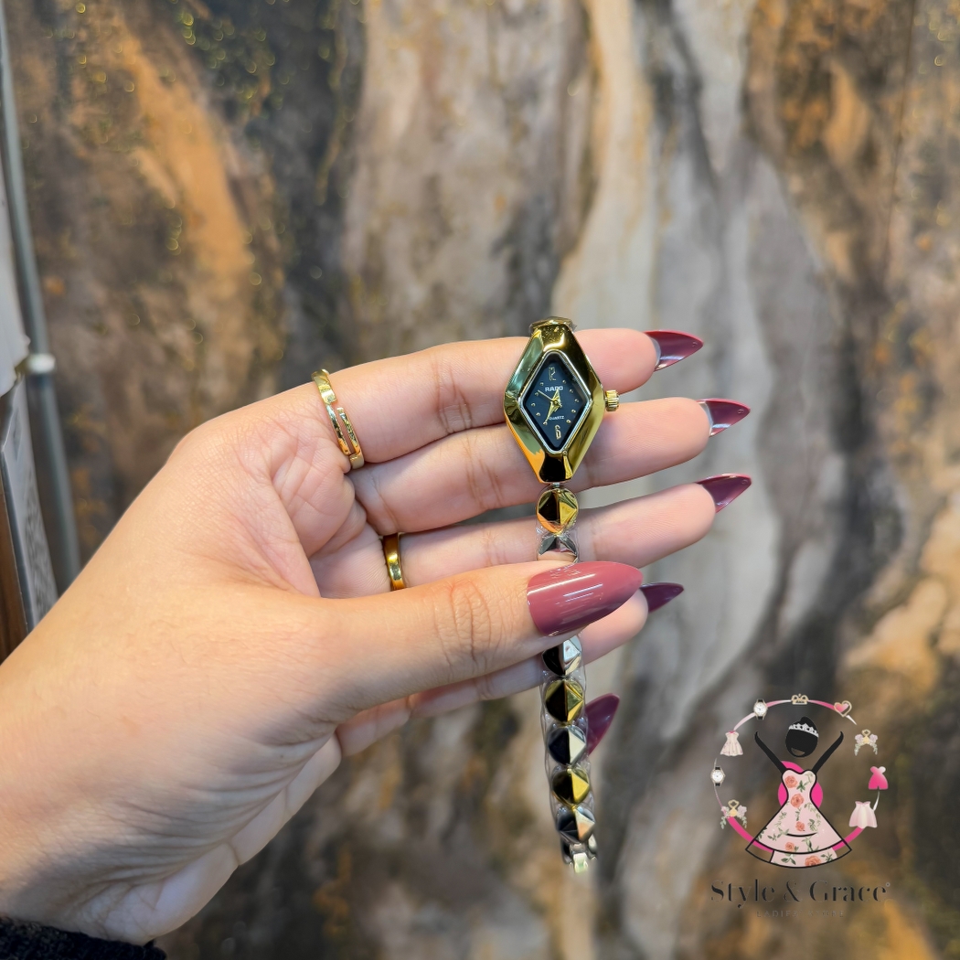 Rado Triangle Shape | Dual Tone | Black Dial_img_2