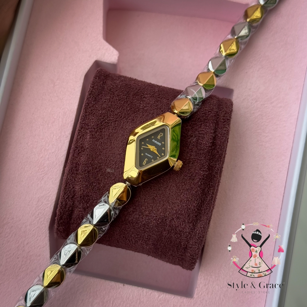 Rado Triangle Shape | Dual Tone | Black Dial_img_4