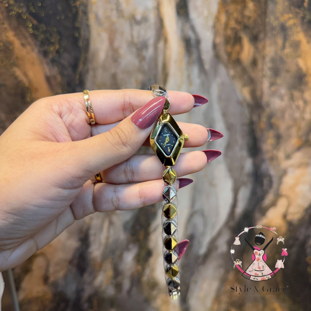 Rado Triangle Shape | Dual Tone | Black Dial_img_6