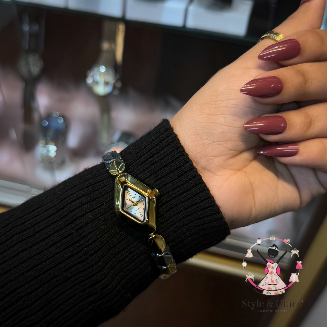 Rado Triangle Shape | Dual Tone | White Dial_img_1