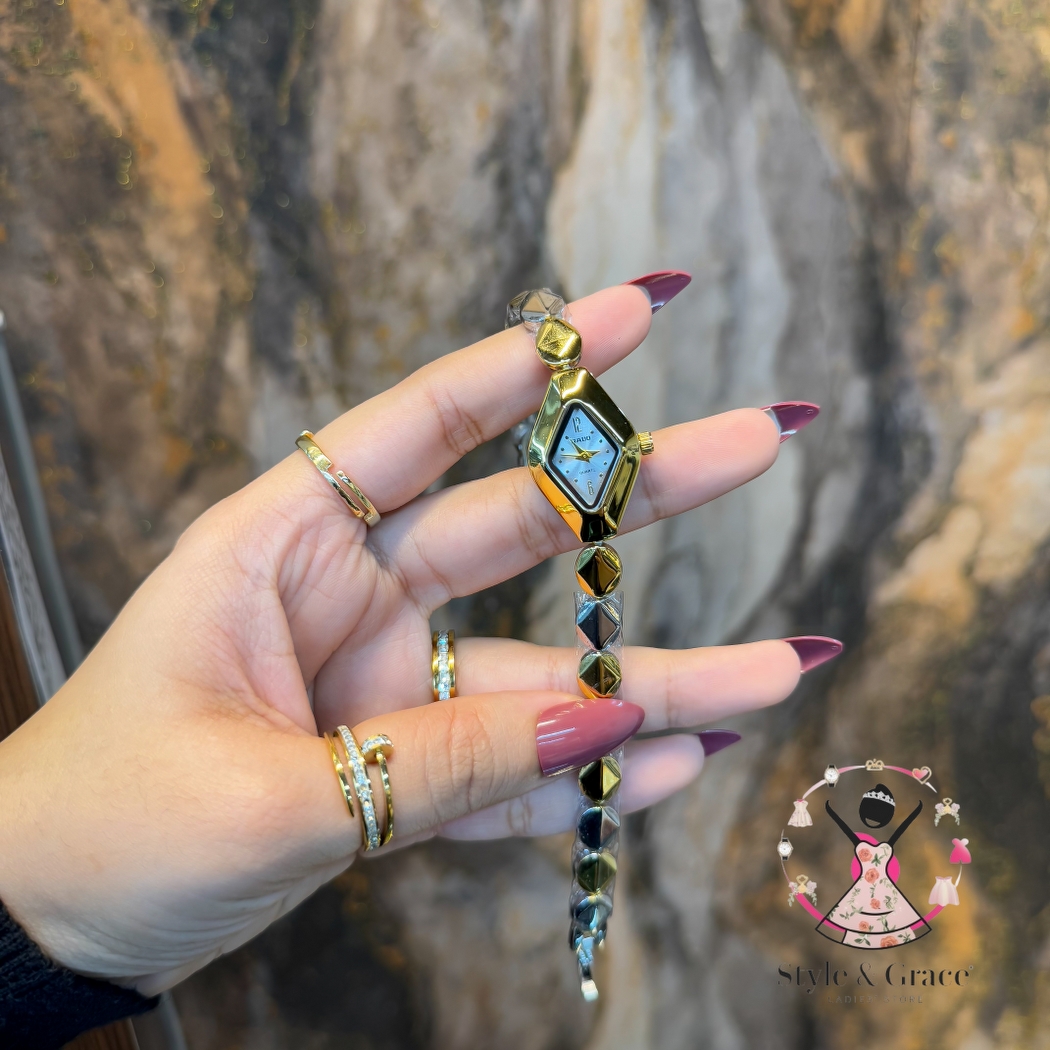 Rado Triangle Shape | Dual Tone | White Dial_img_2