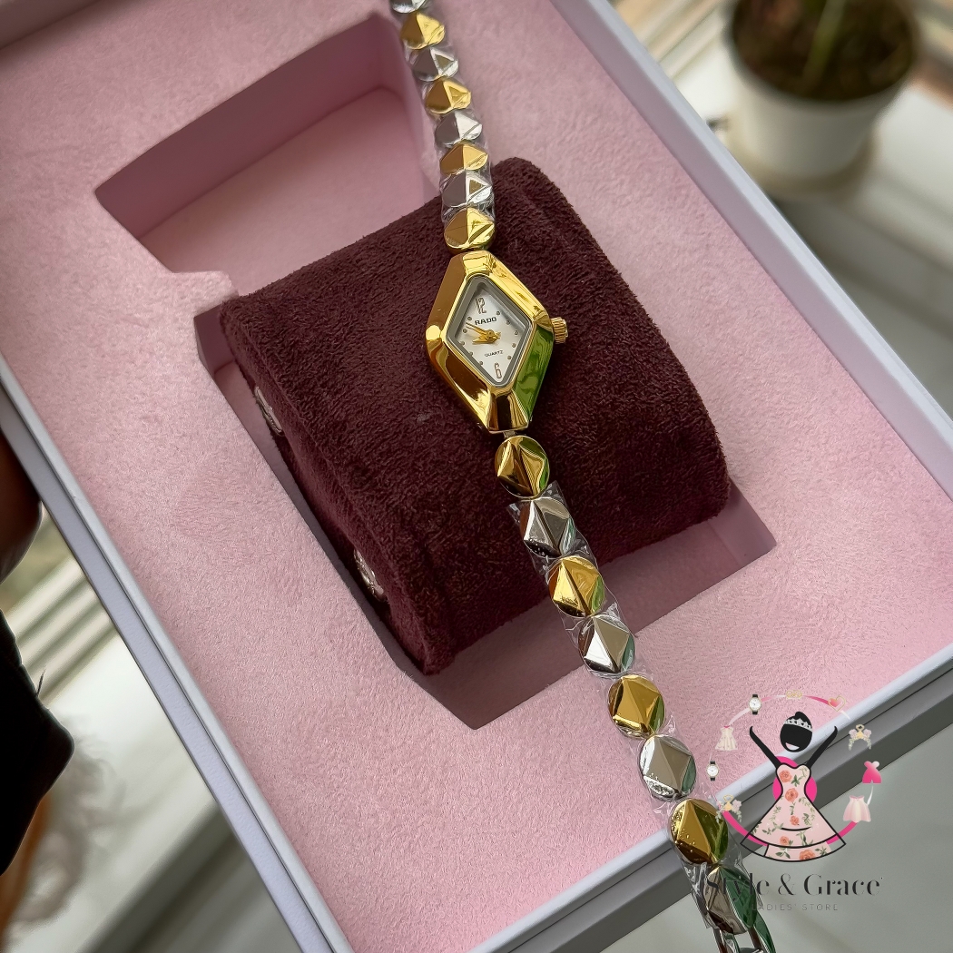 Rado Triangle Shape | Dual Tone | White Dial_img_3