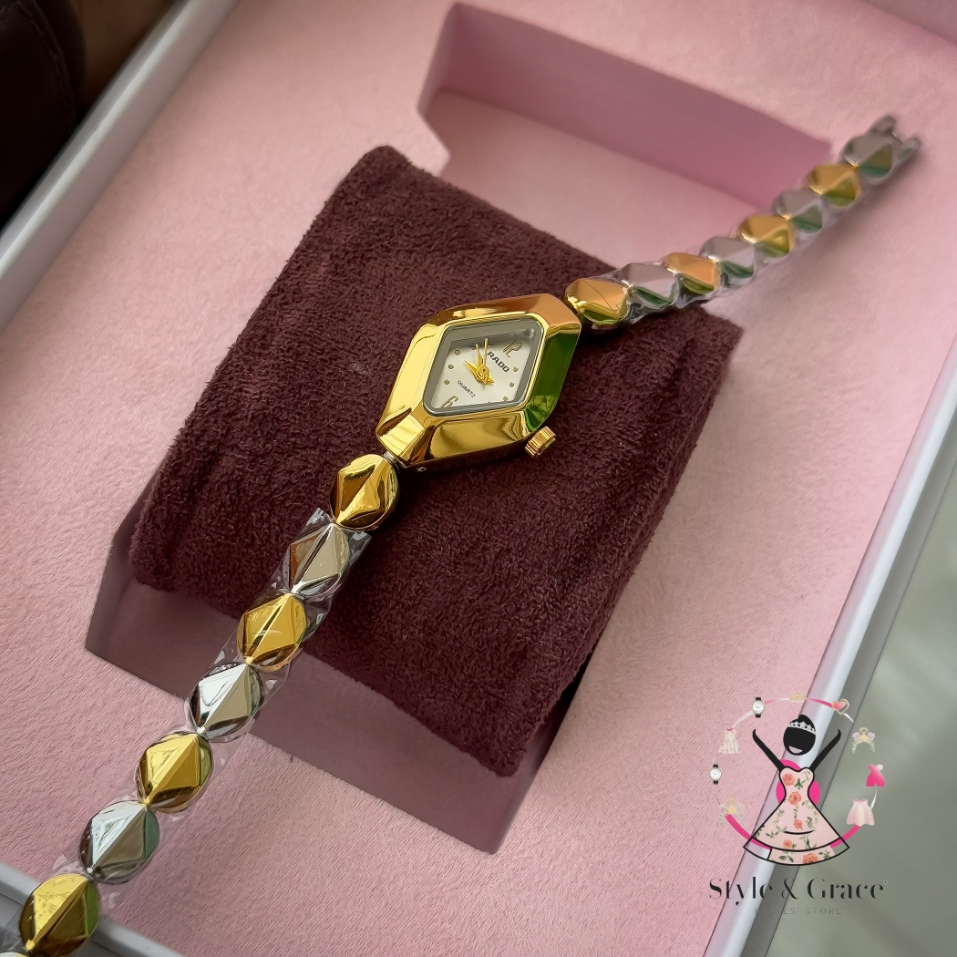 Rado Triangle Shape | Dual Tone | White Dial_img_5