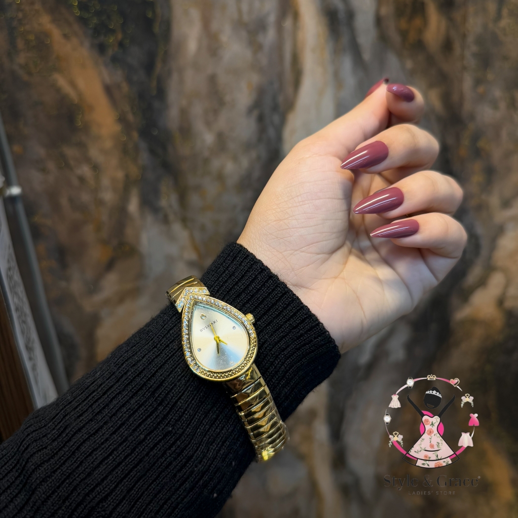 Bvlgari | Beatle Leaf Shape | Full Gold | Pearl White Dial_img_7