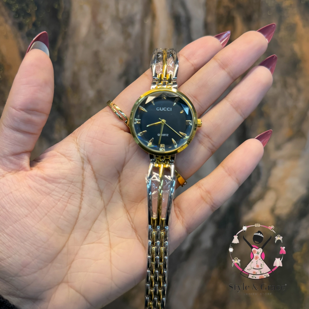 Gucci | Diamond Shade glass | Dual Tone | Bracelete style