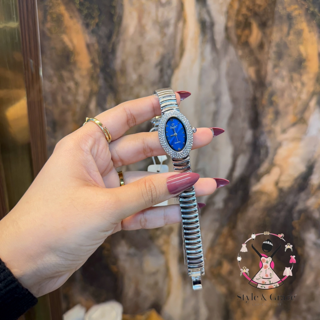 Caslex | CX - | Stoned Constellation | Single Tone | Blue Dial