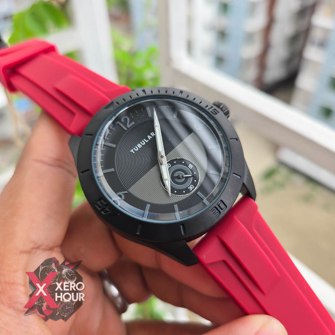 Tubular Silicon Plain Sport | Red Belt