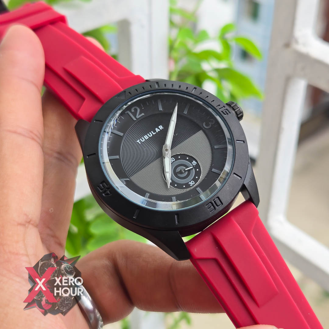 Tubular Silicon Plain Sport | Red Belt_img_4