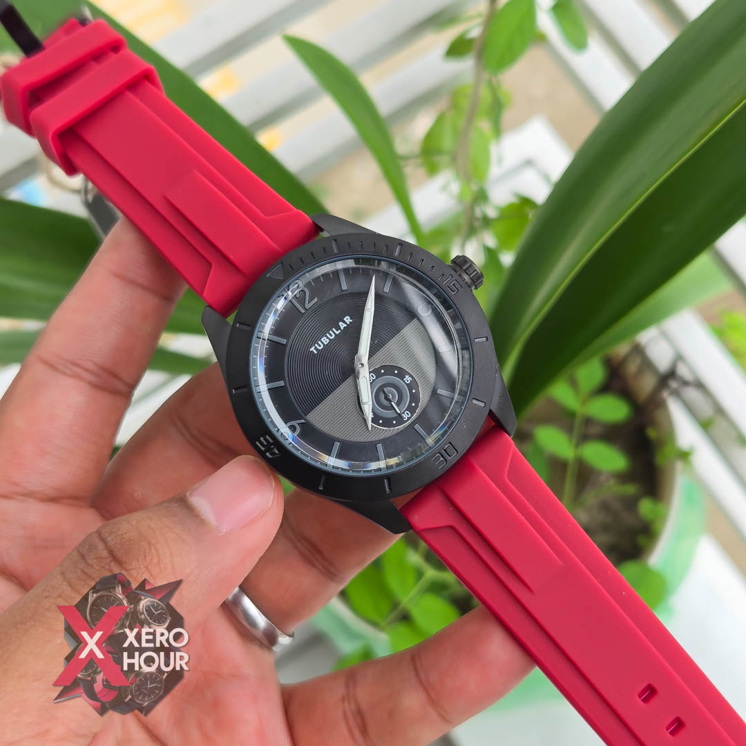 Tubular Silicon Plain Sport | Red Belt_img_5