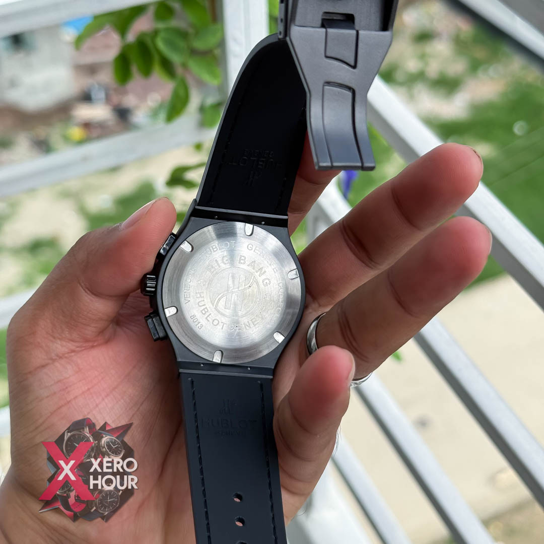 Hublot Classic Fusion Watches Chronograph | Velvet Blue belt -Black dial_img_3