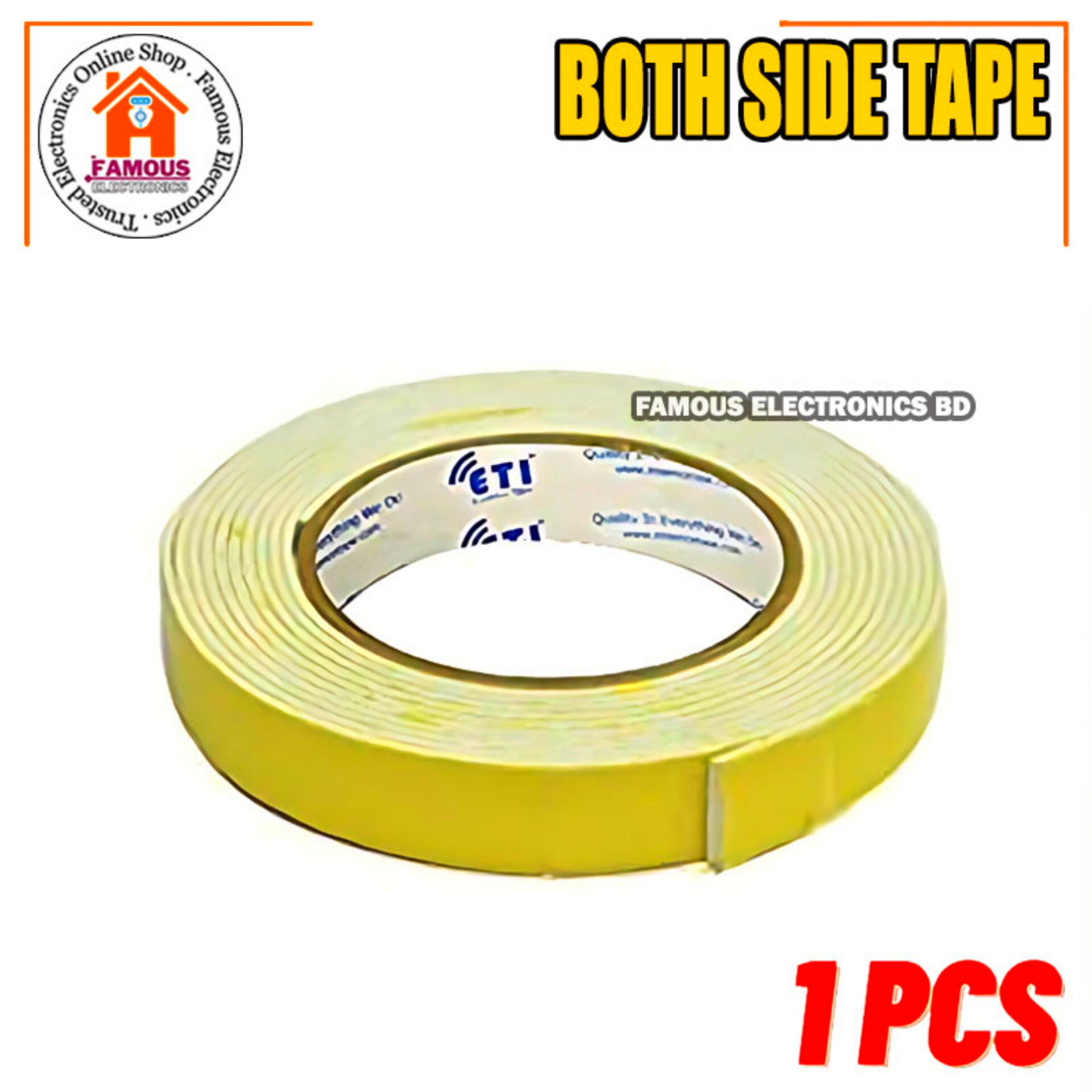 Double Sided Foam Tape 1 Inches (White)_img_2