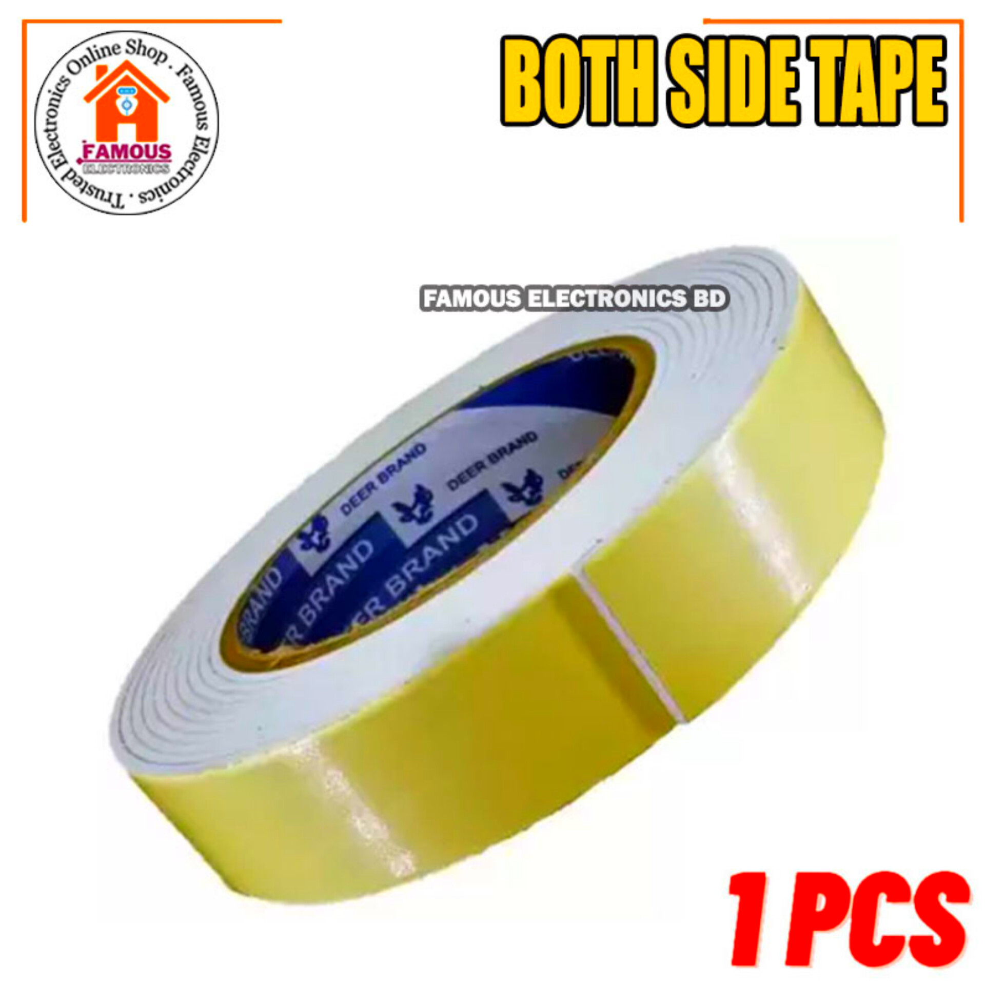 Double Sided Foam Tape 1 Inches (White)_img_3