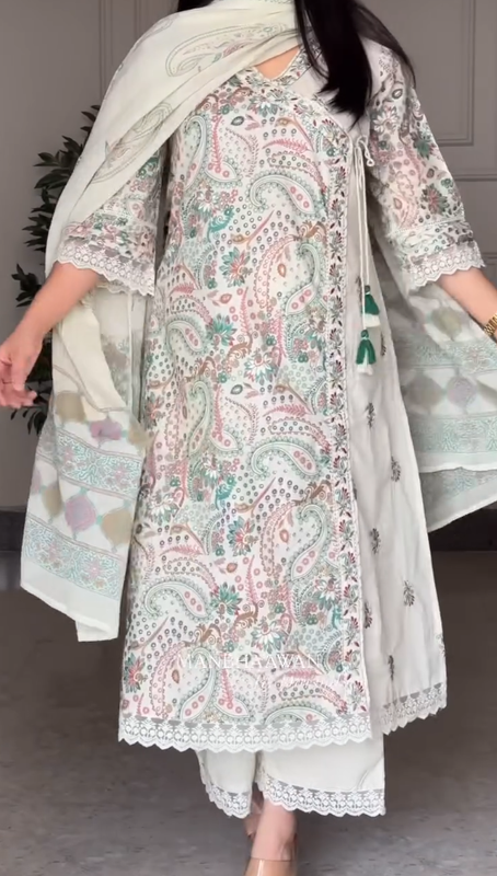 “Ruhani” – Pure Cotton Pakistani Inspired Suit Set (VIRAL) - Image 8