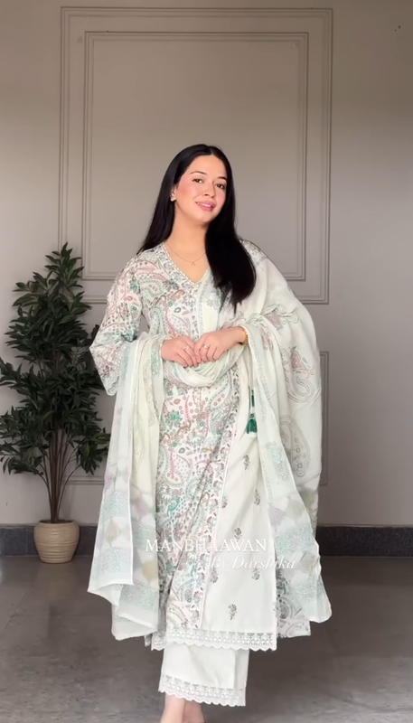 “Ruhani” – Pure Cotton Pakistani Inspired Suit Set (VIRAL) - Image 10