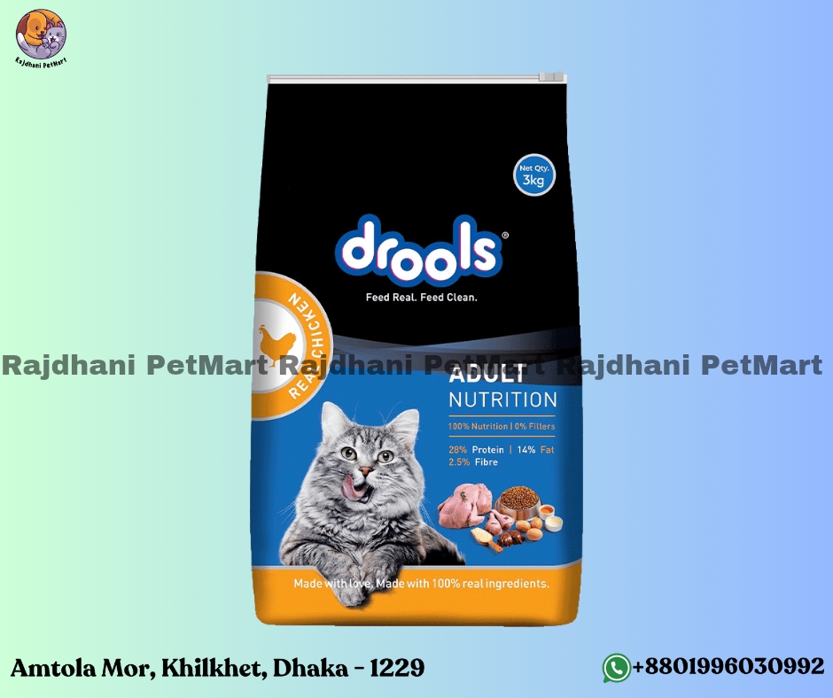 Drools Adult Cat Food Real Chicken 3kg