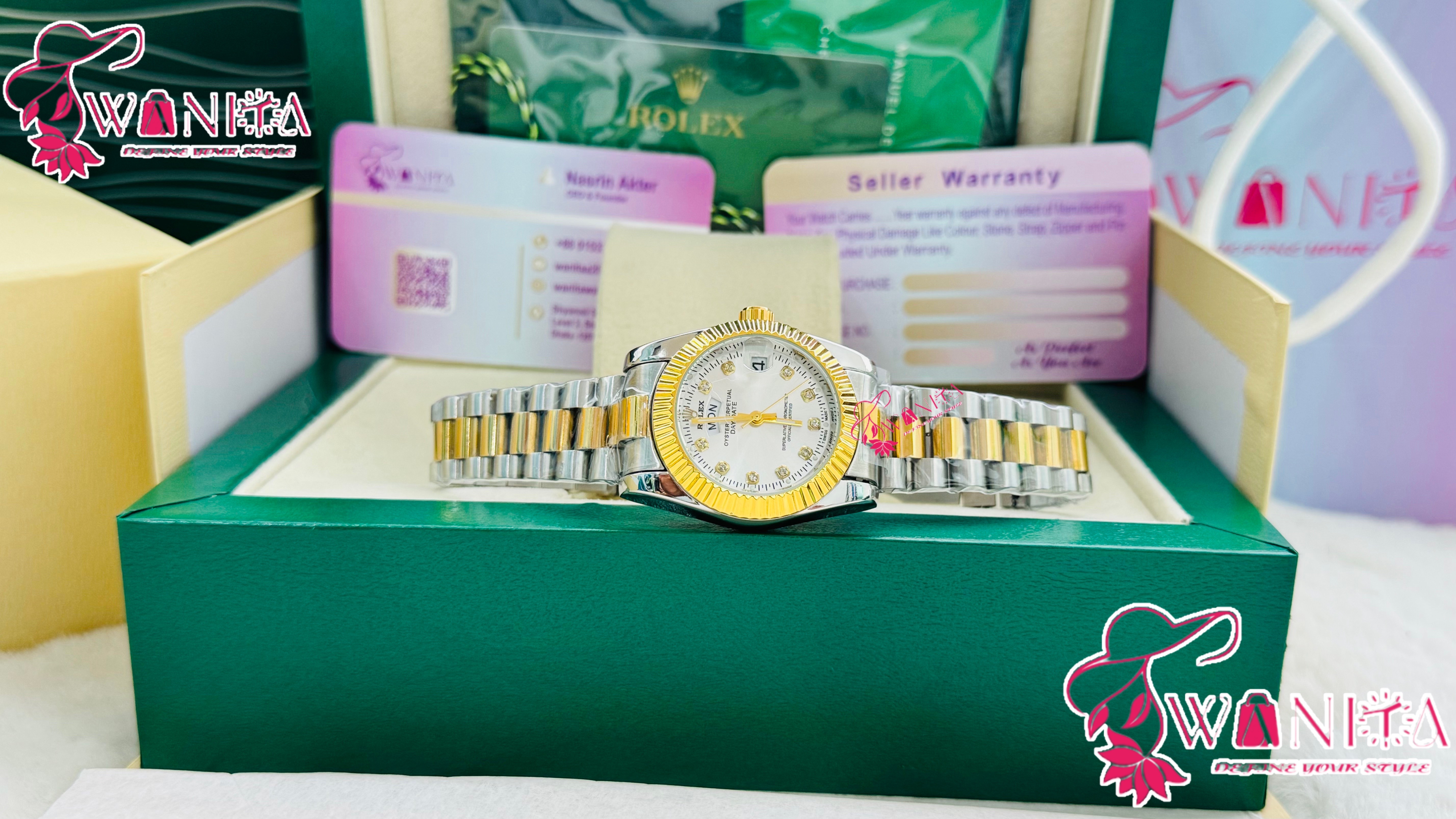 Premium Rolex White Dial Watch