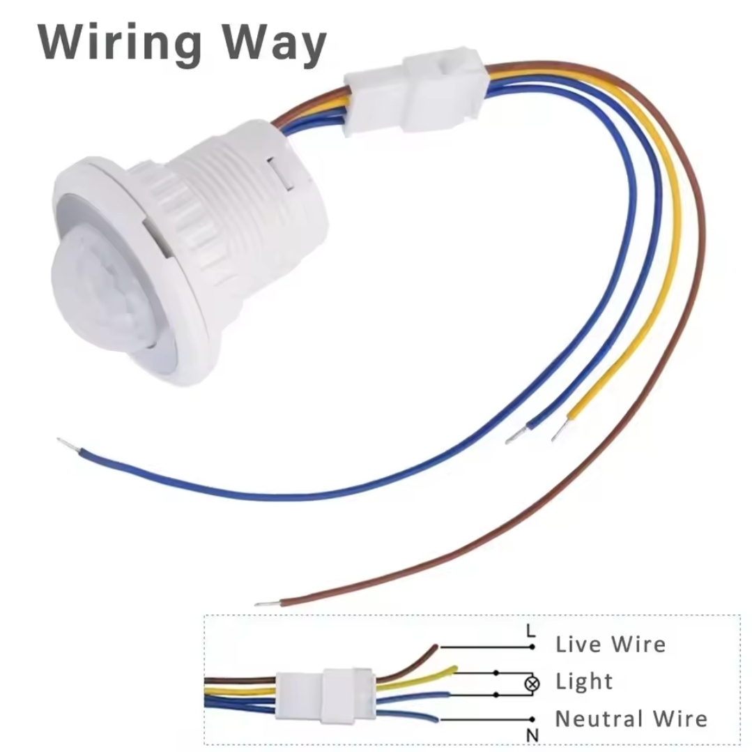 Light PIR Infrared Motion Sensor Switch | AC 110V/220V | Adjustable Time Delay | Day/Night Mode_img_2