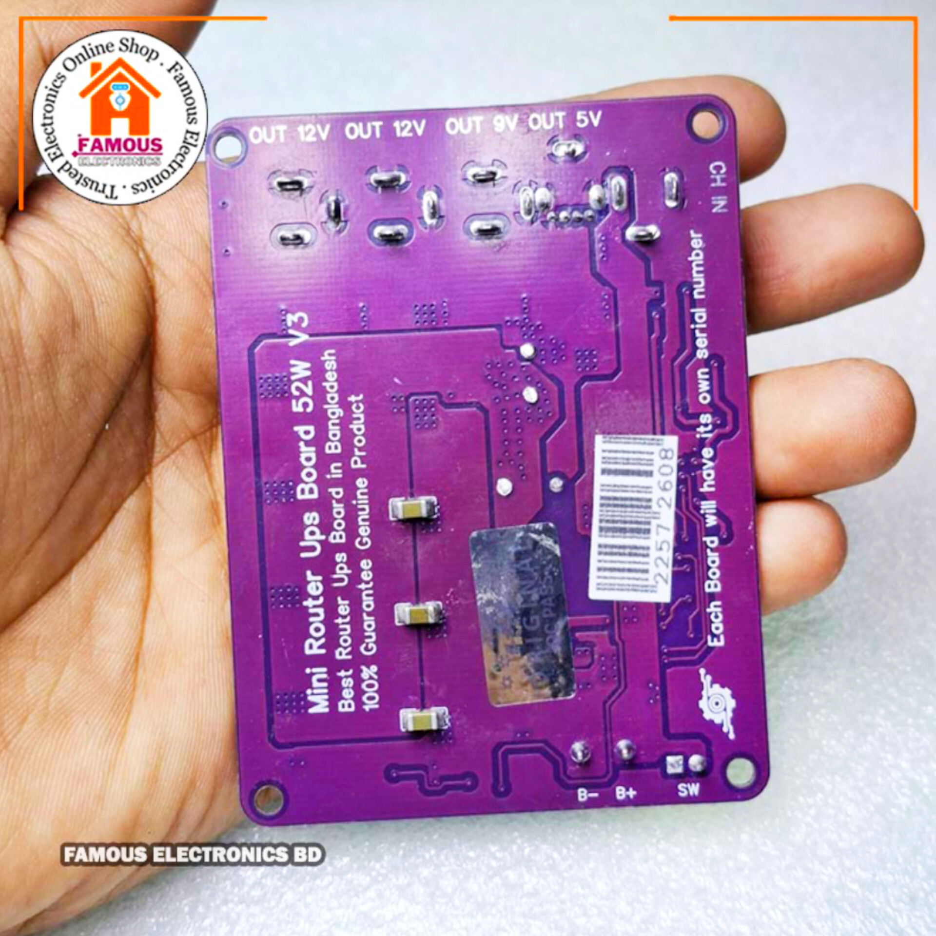 New Mini Router UPS Borad 52W V3 3.7V-4.2V Battery_img_3