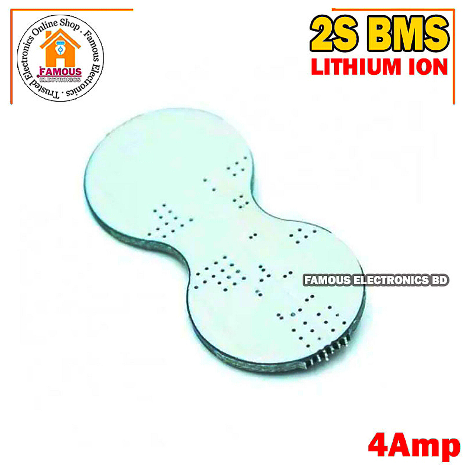 BMS Charger Protection Board for Li-ion 18650 HXYP-2S-A18 2S 4A 7.4V_img_2