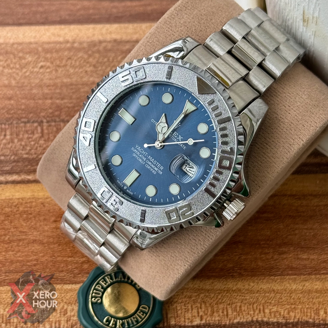 Rolex Yacht master | Chain Edition | Silver with Blue Dial_img_2