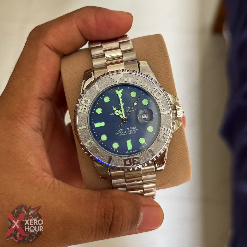 Rolex Yacht master | Chain Edition | Silver with Blue Dial_img_4