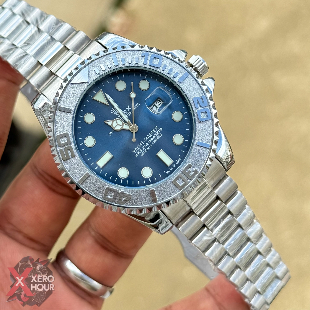 Rolex Yacht master | Chain Edition | Silver with Blue Dial_img_6