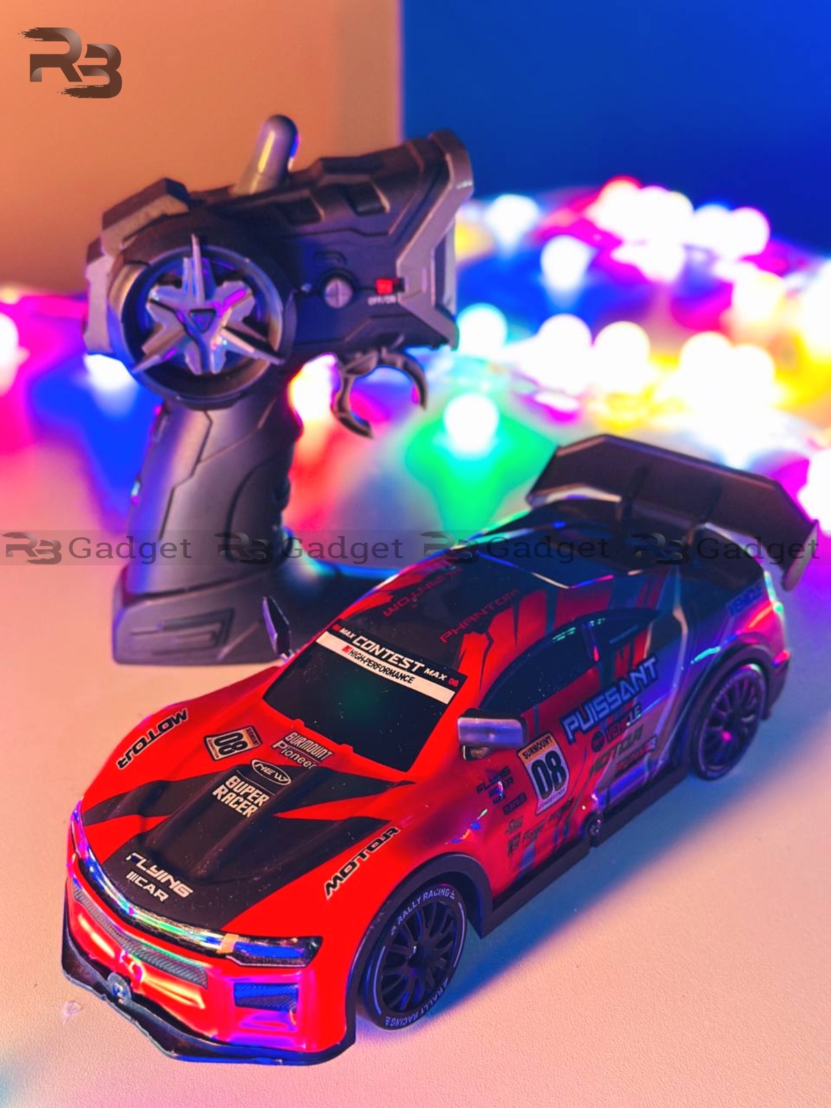 Remote Control Mini RC Drift Car (1: 20) – Dragon Red_img_0