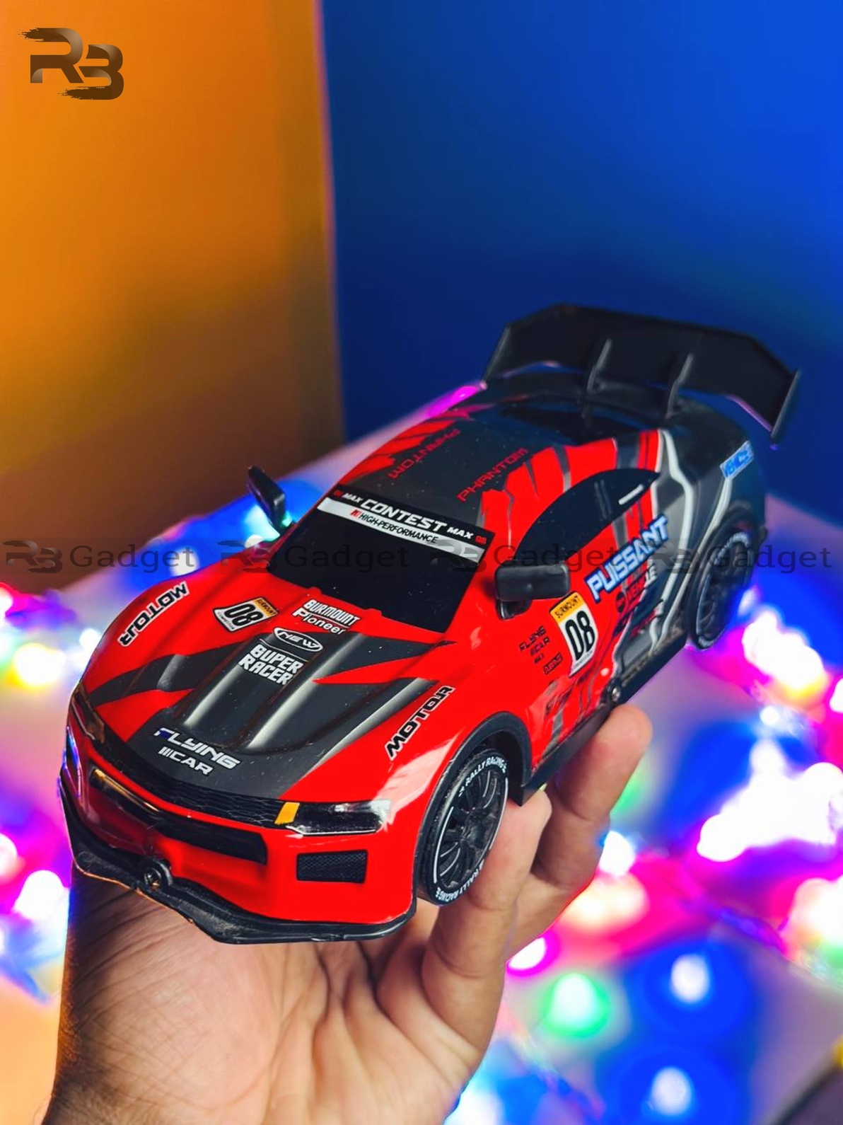 Remote Control Mini RC Drift Car (1: 20) – Dragon Red_img_2