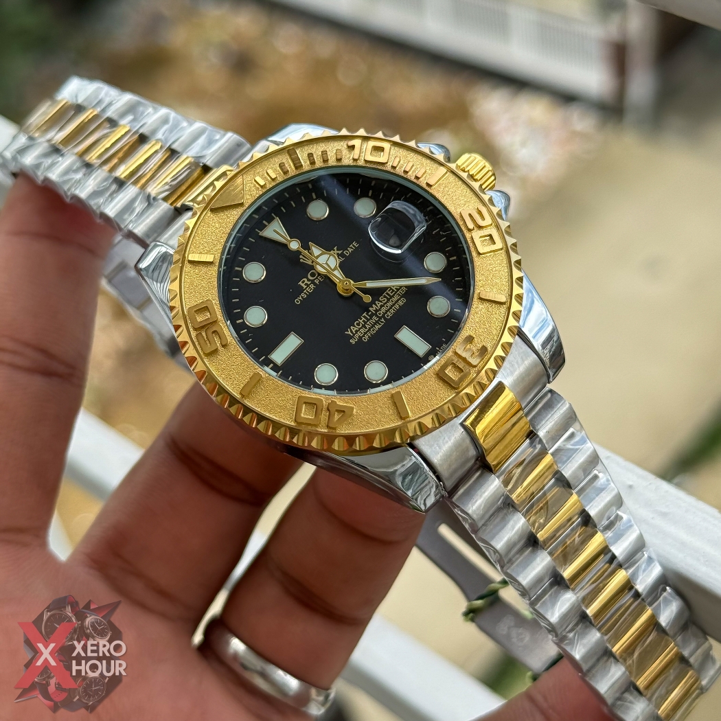Rolex Yacht master | Chain Edition | Dual Tone With Black Dial_img_1