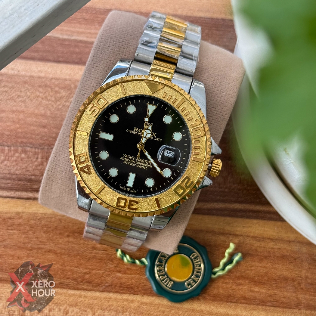 Rolex Yacht master | Chain Edition | Dual Tone With Black Dial