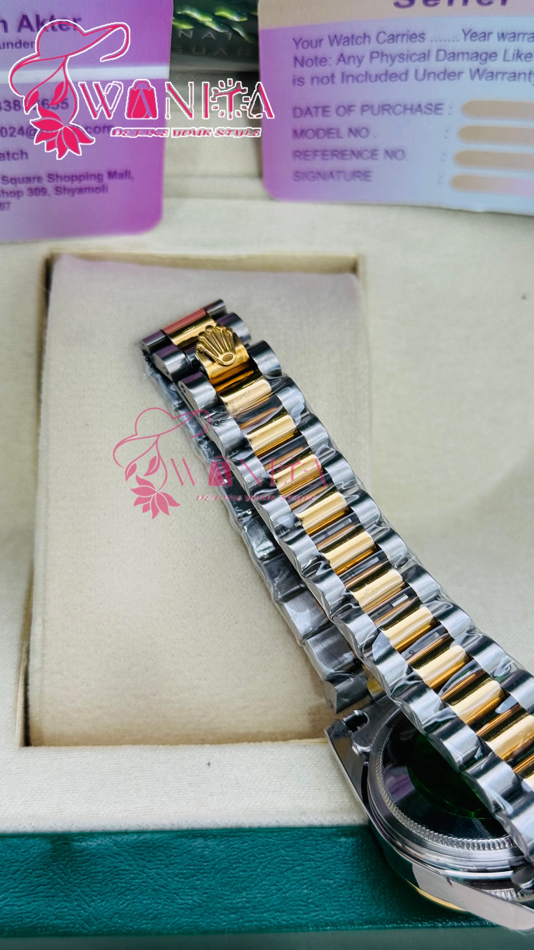 Premium Rolex Black Stone Watch_img_3