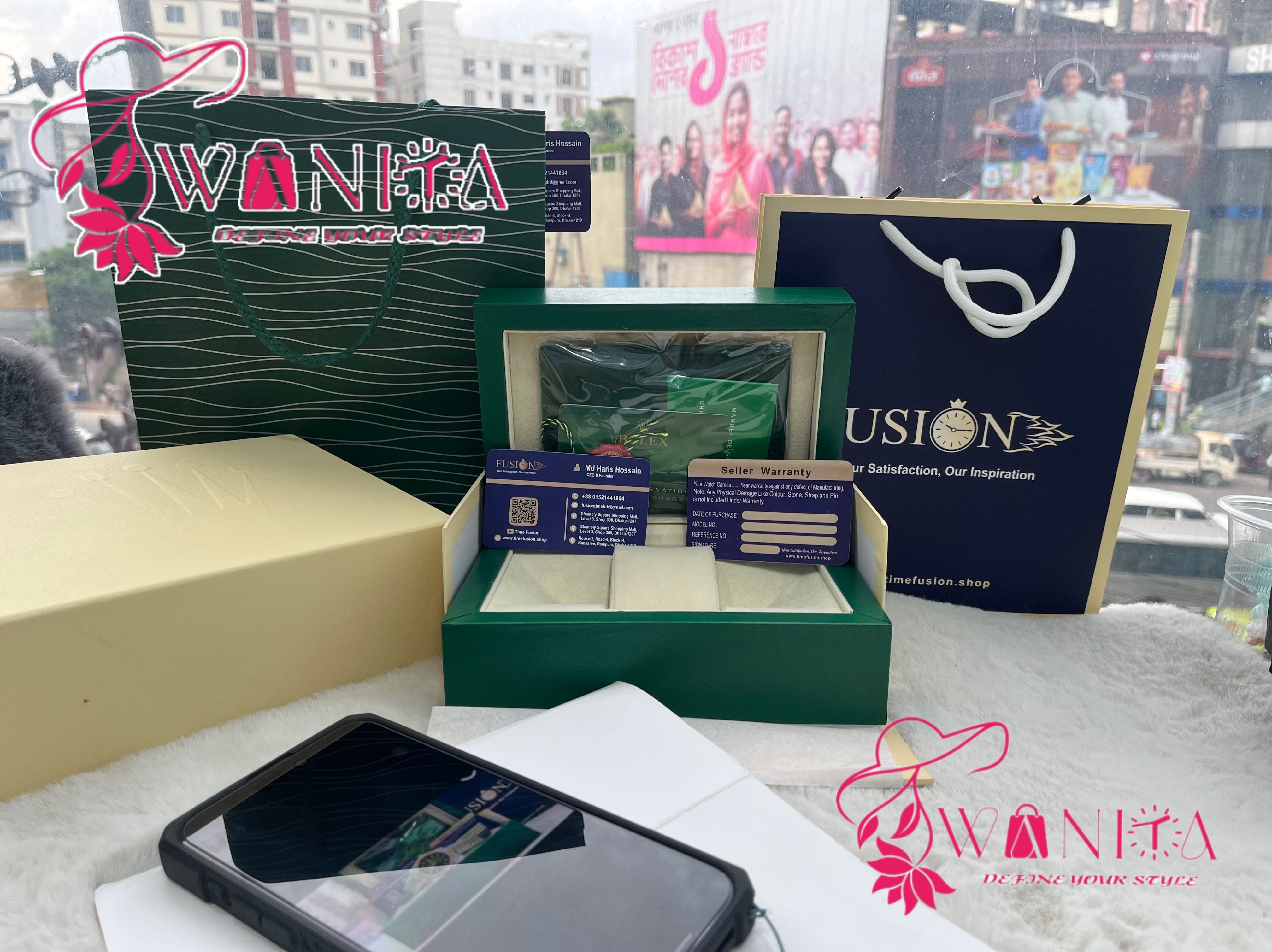 Premium Rolex Blue Stone Watch_img_4