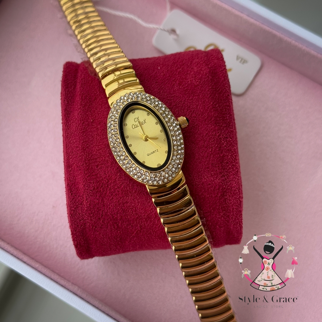 Caslex | CX - | Stoned Constellation | Single Tone | Full Gold Gold