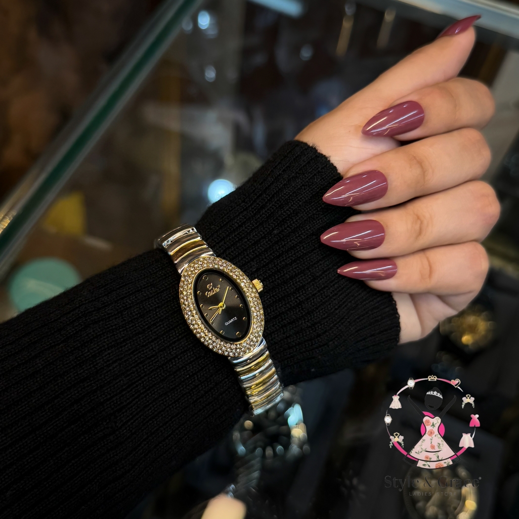 Caslex | CX - | Stoned Constellation | Dual Tone | Black  Dial_img_2