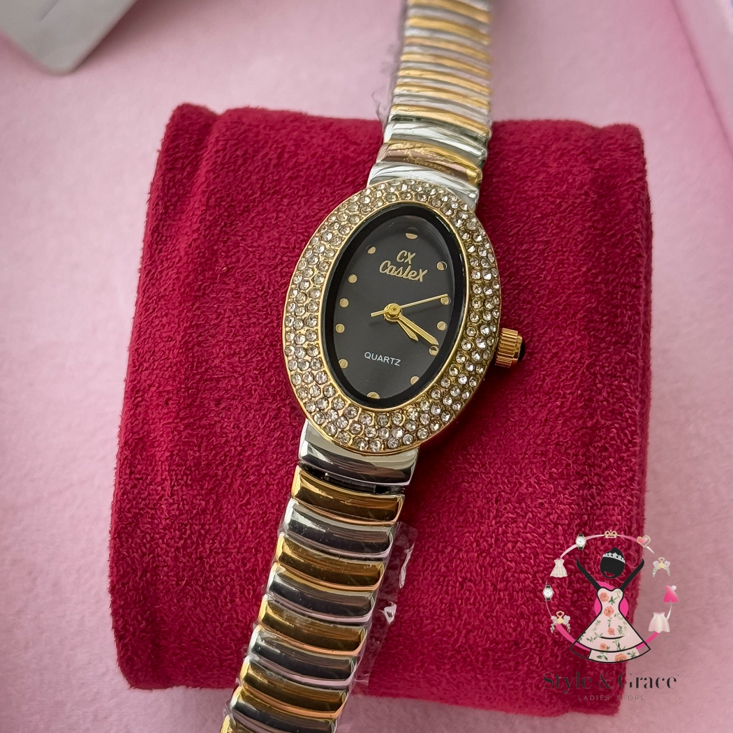 Caslex | CX - | Stoned Constellation | Dual Tone | Black  Dial_img_3