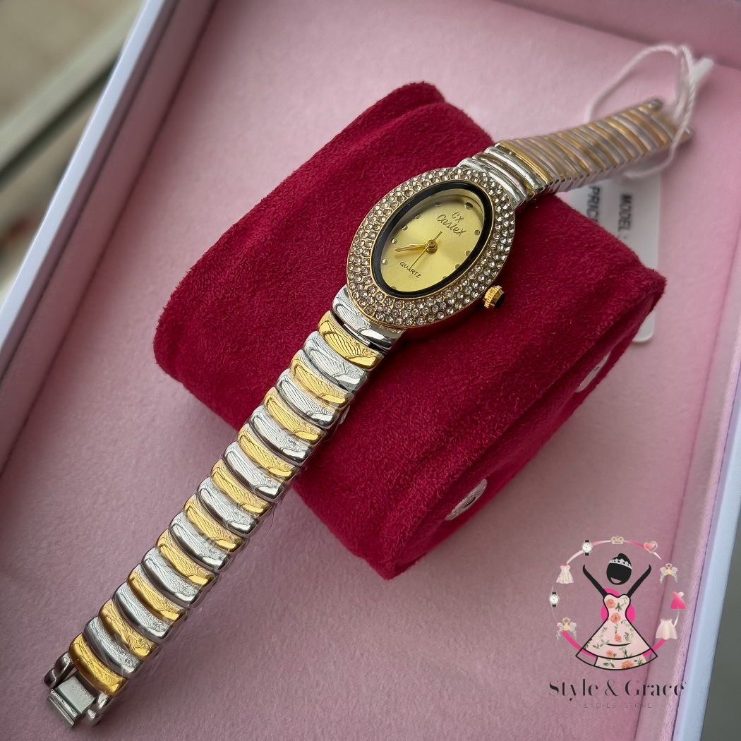 Caslex | CX - | Stoned Constellation | Dual Tone | Sunflower gold Dial