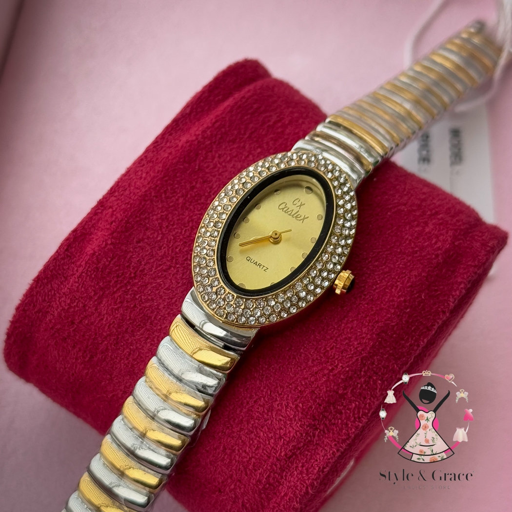 Caslex | CX - | Stoned Constellation | Dual Tone | Sunflower gold Dial_img_2