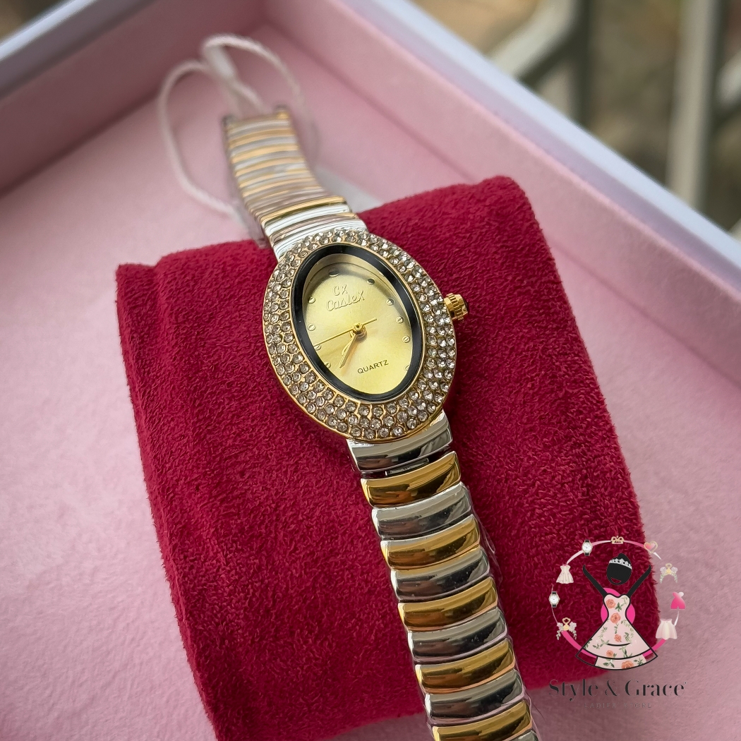 Caslex | CX - | Stoned Constellation | Dual Tone | Sunflower gold Dial_img_4