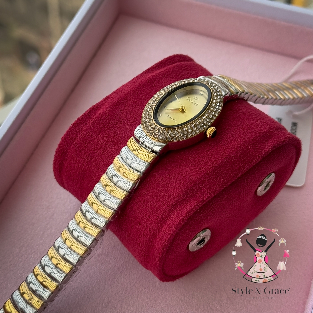 Caslex | CX - | Stoned Constellation | Dual Tone | Sunflower gold Dial_img_5